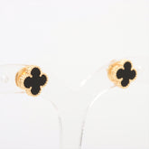 Van Cleef & Arpels Sweet Alhambra Onyx Earrings